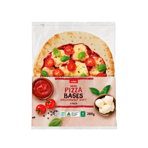 Coles Mini Pizza Bases 280g product image