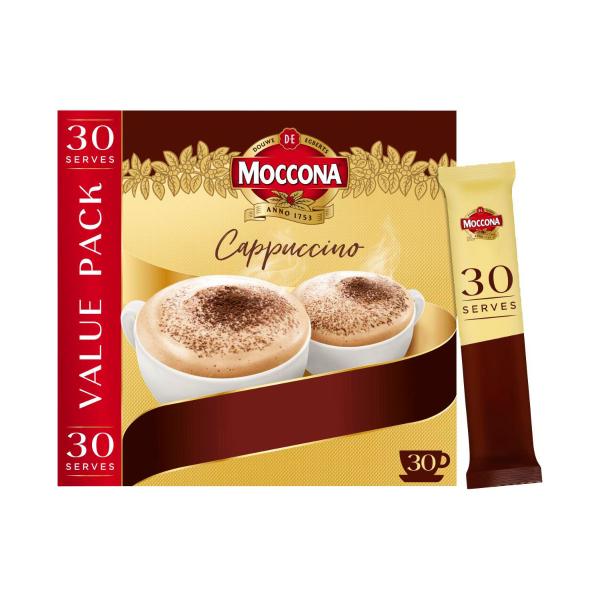 Moccona Cafe Classics Cappuccino Coffee Sachets 30 pack product image