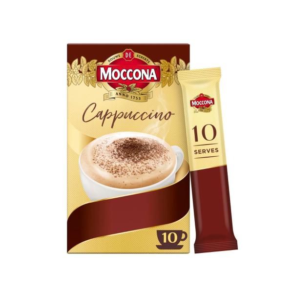 Moccona Cafe Classics Cappuccino Coffee Sachets 10 pack product image