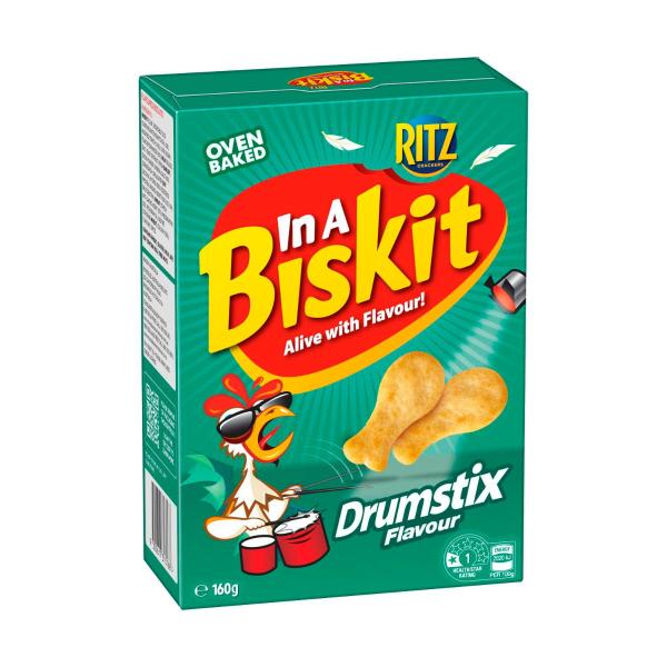 Ritz In A Biskit Chicken Drumstix Flavoured Crackers | 160g – Coles