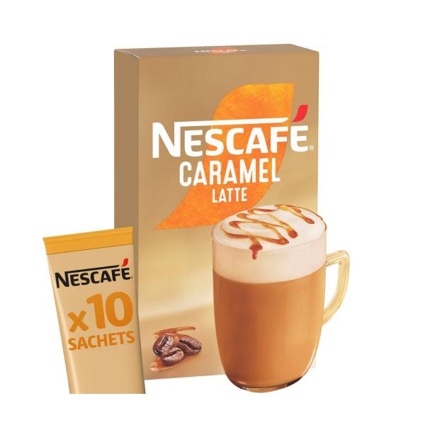Nescafe Caramel Latte Coffee Sachets 10 pack product image