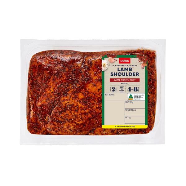 Coles Lamb Shoulder Butterflied With Smokey Marinade approx. 800g product image