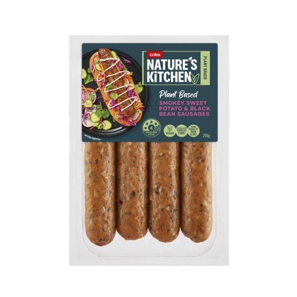 Smokey Sweet Potato & Black Bean Sausages