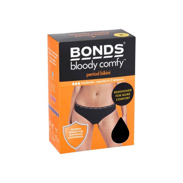 Bloody Comfy Period Bikini Brief Moderate Size 12