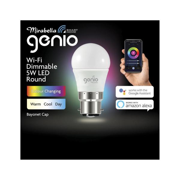 Genio Fancy Round Wifi 5w Bc 470lm  2700k-6500k