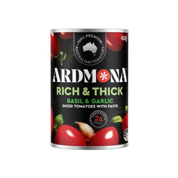 Ardmona Rich & Thick Tomatoes With Garlic & Basil 410g product image