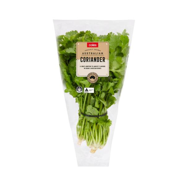Coles Sleeved Herbs Coriander 1 Bunch product image
