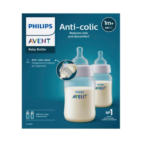 Buy Avent Bottle Feeding Twin Pack Regular 260mL Coles