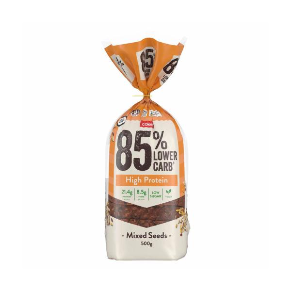 Coles 85% Lower Carb High Protein Loaf 500g product image