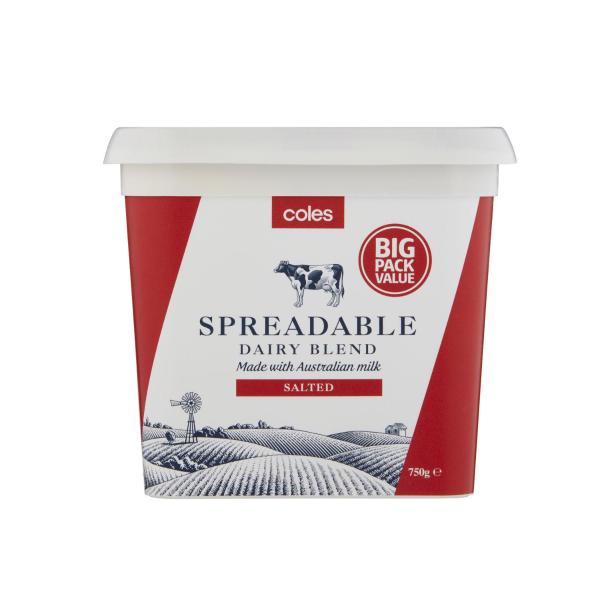 Coles Spreadable Dairy Blend 750g product image