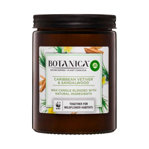 Botanica By Air Wick Scented Candle Caribbean Vetiver & Sandalwood | 1 each – Coles
