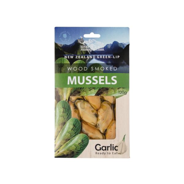 Wood Smoked Mussels Garlic