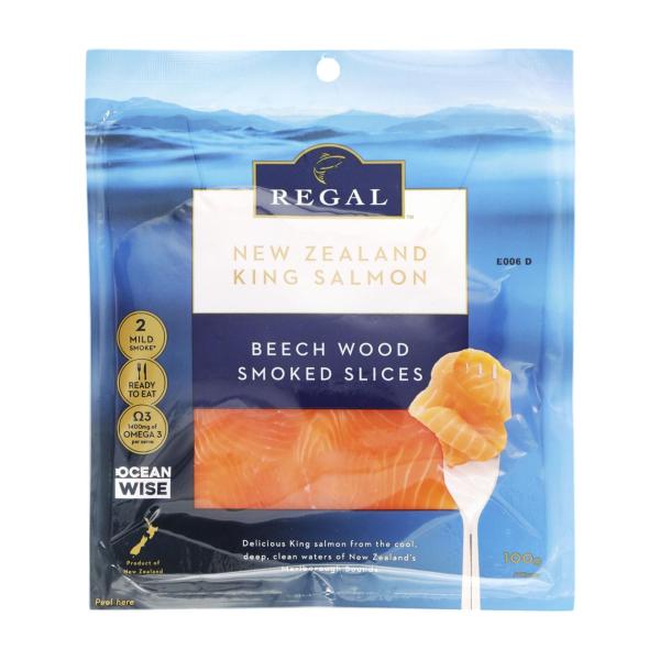 New Zealand King Salmon Beech Wood Smoked Slices