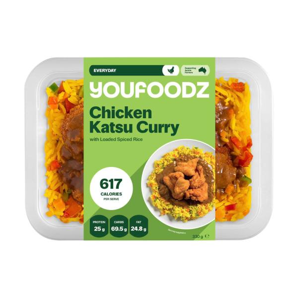 Youfoodz Chicken Katsu Curry with Loaded Spiced Rice