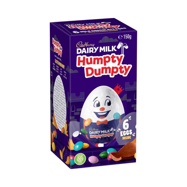 Buy Cadbury Humpty Dumpty Easter Eggs With Beanies Carton 150g | Coles