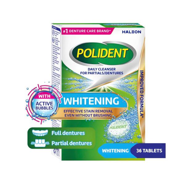 Whitening Denture Cleaner For Dentures And Partials