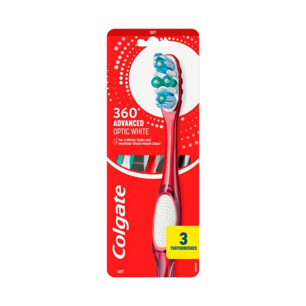 360 Advanced Optic White Toothbrush Soft