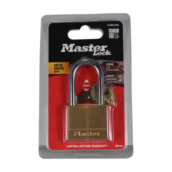 Diamond Padlock Long Shackle 40mm