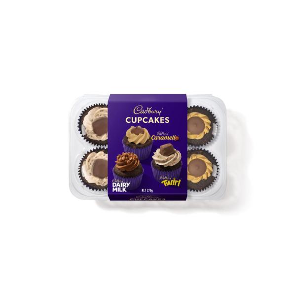CADBURY MIXED CUPCAKES 6PK