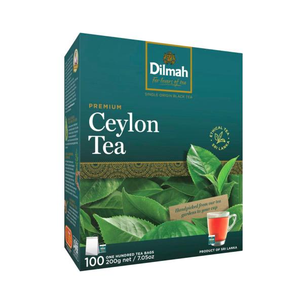 Dilmah Pure Ceylon Premium Tea Bags 100 Pack 200g product image