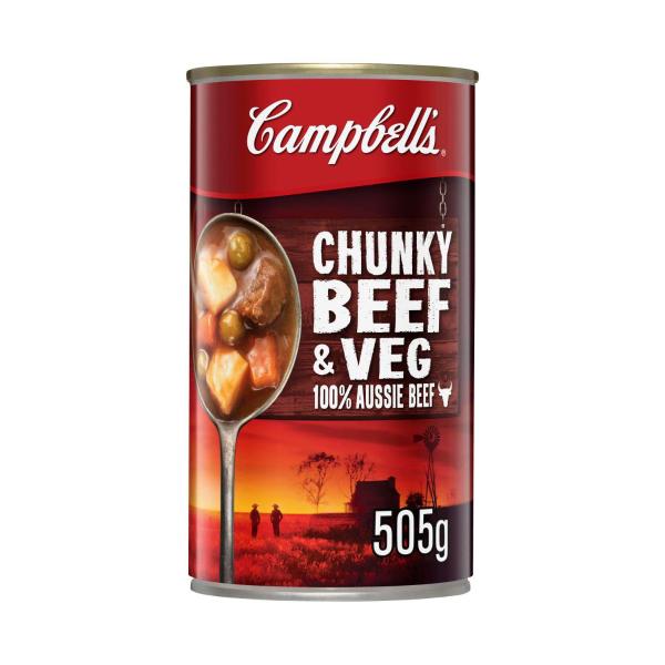 Campbell's Chunky Soup Can Beef & Veg | 505g – Coles