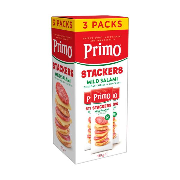 Primo Stackers Salami 3 Pack 150g product image