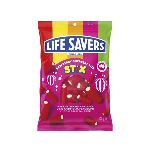 Life Savers Stix Sherbert Fizz Raspberry | 200g – Coles