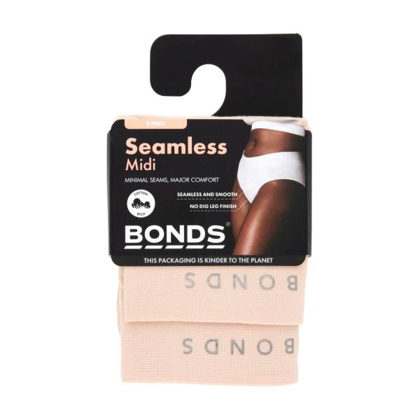 Bonds Womens Seamless Midi Brief Size 14 | 2 Pack – Coles