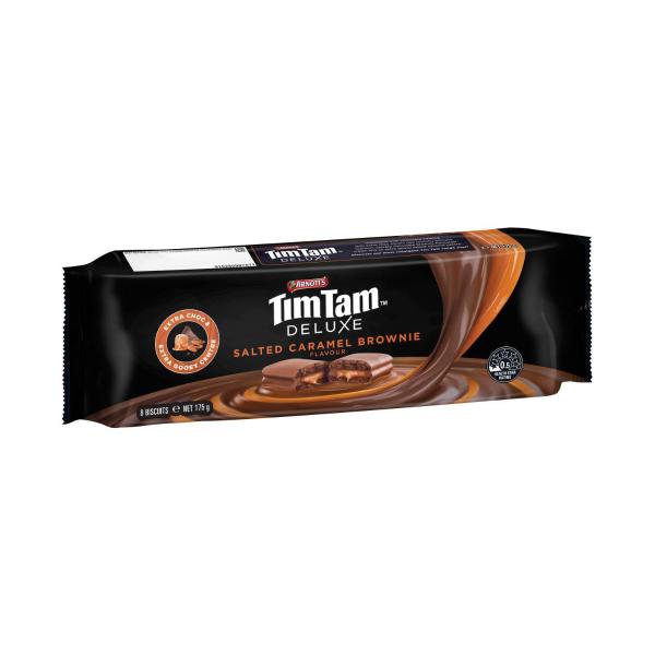 Tim Tam Deluxe Chocolate Biscuits Salted Caramel Brownie