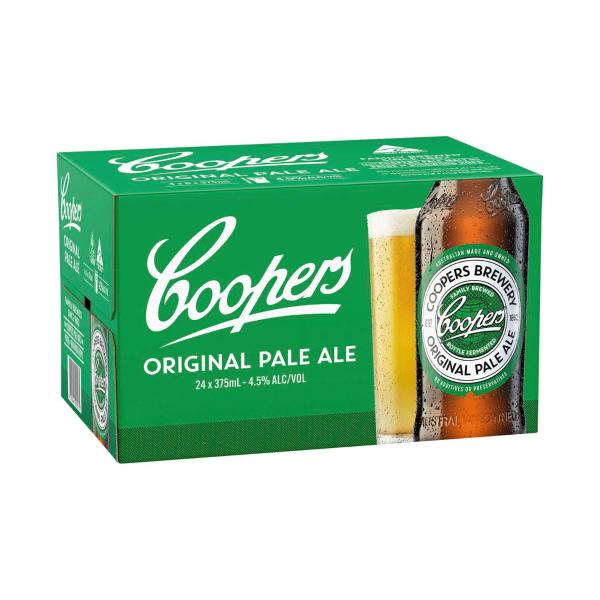 Coopers Original Pale Ale Bottle 375ml 24 Pack product image