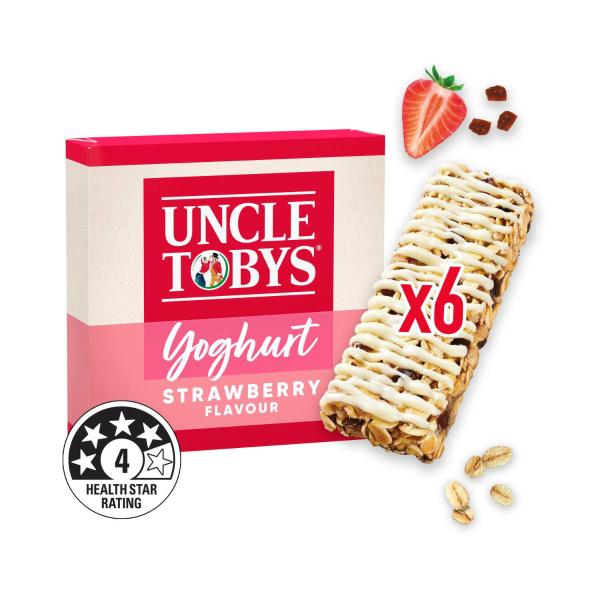 Muesli Bars Yoghurt Strawberry Lunchbox Snacks