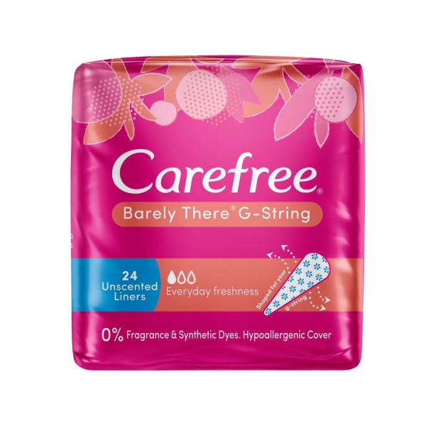 Barely There G-string Unscented Panty Liners