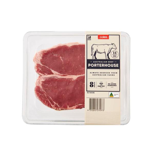 No Added Hormone Beef Porterhouse Steak 2 Pack