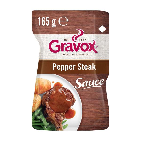 Gravox Pepper Steak Sauce Liquid Pouch 165g