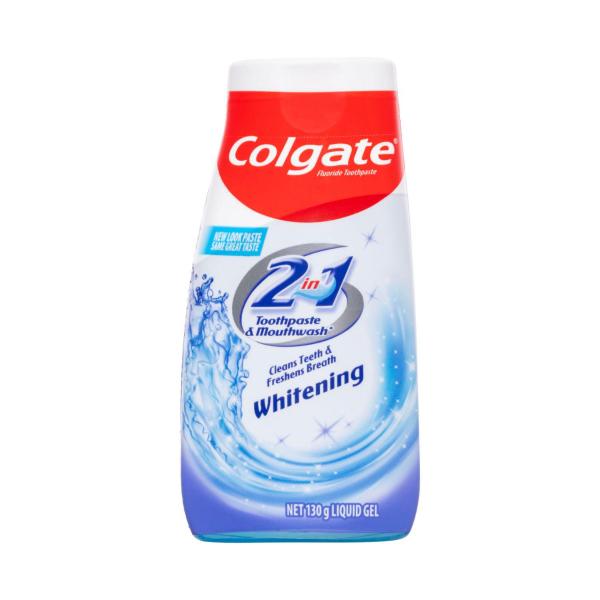 Colgate 2 in 1 Liquid Gel Whitening Toothpaste & Mouthwash 130g product image