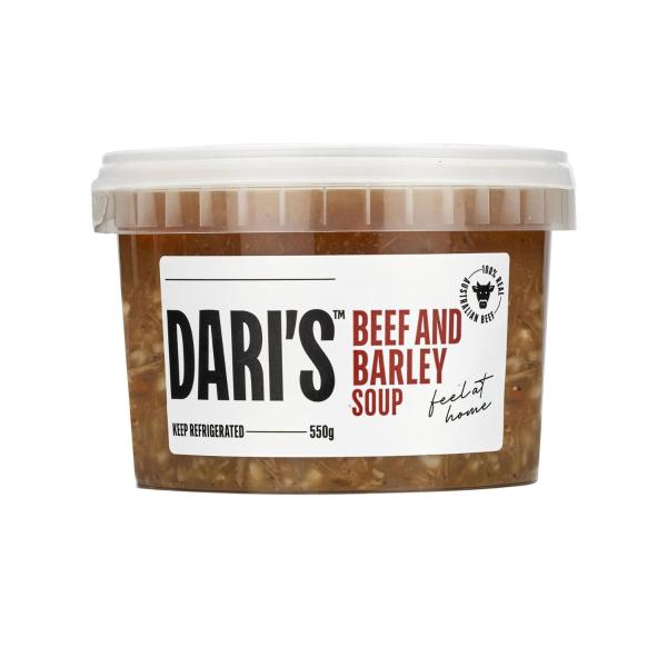 Dari's Beef & Barley Soup 550g product image
