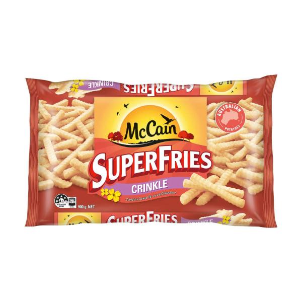 McCain Superfries Frozen Potato Chips Crinkle Cut 900g product image