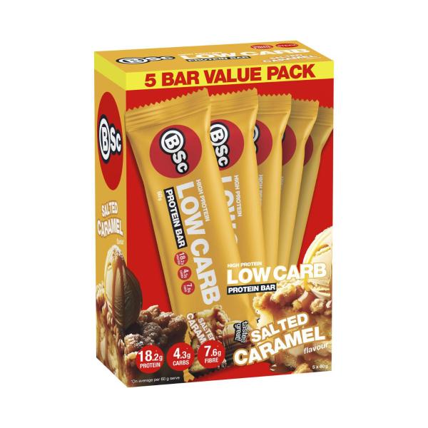 High Protein Low Carb Bar Salted Caramel 5 Bar Value Pack 5x60g