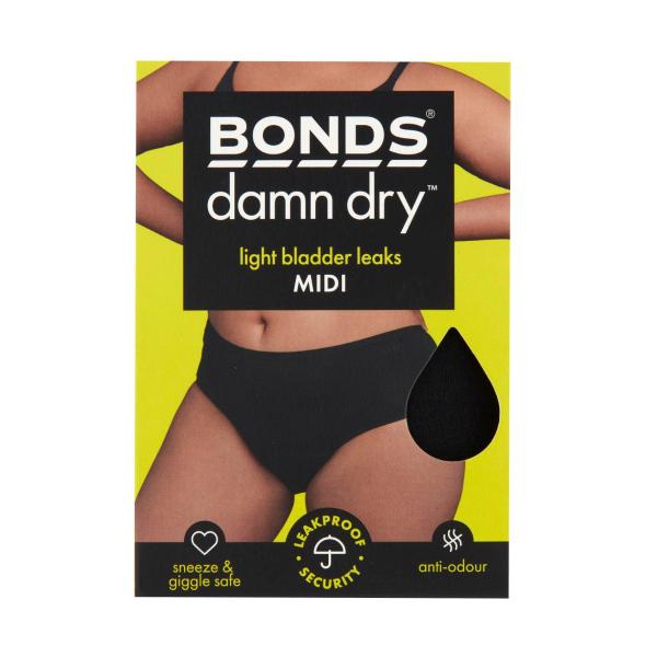 Bonds Womens Damn Dry Underwear Midi Size 12 | 1 pack – Coles