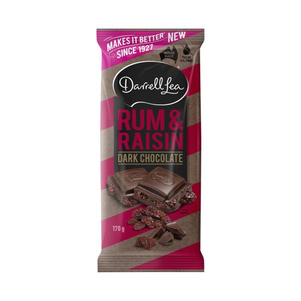 Colas Raisin Buy Darrell Lea Dark Chocolate Rum & Raisin Block 170g | Coles