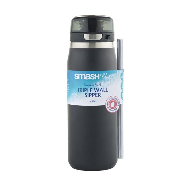 Blue Triple Wall Sipper 650ml
