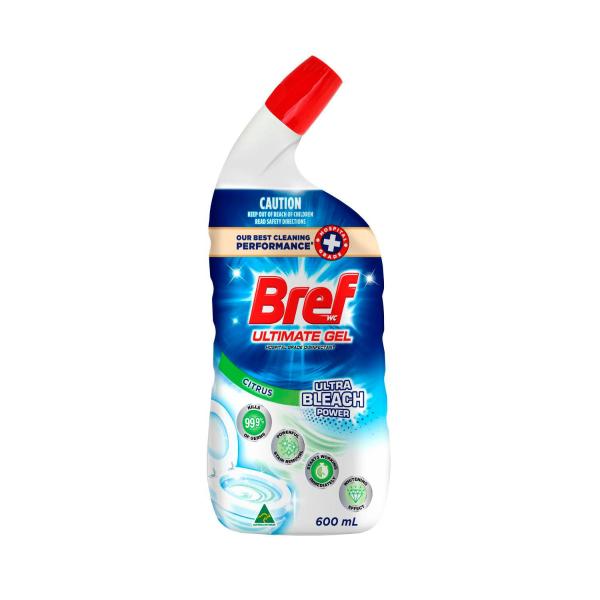 Bref Ultimate Gel Ultra Bleach Toilet Cleaner Citrus | 600mL – Coles