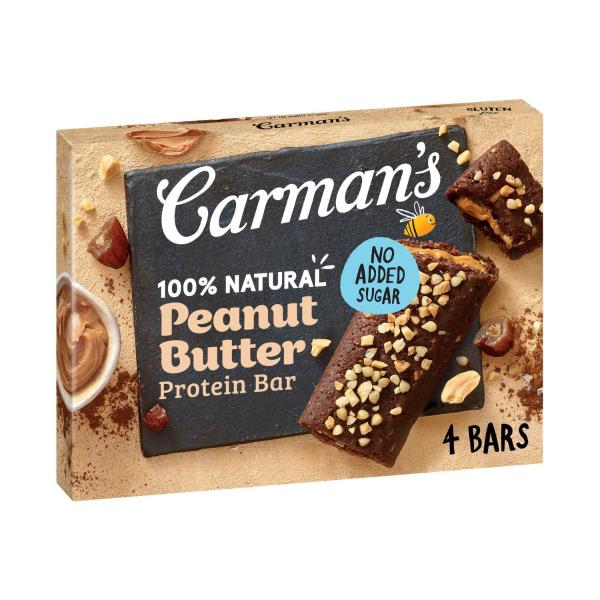 Carman's Protein Nut Butter Peanut Butter 180g 4 Pack product image