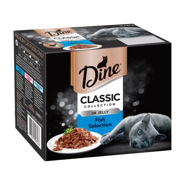 Classic Collection Adult Wet Cat Food Fish Selection In Jelly 12x85g Pouches