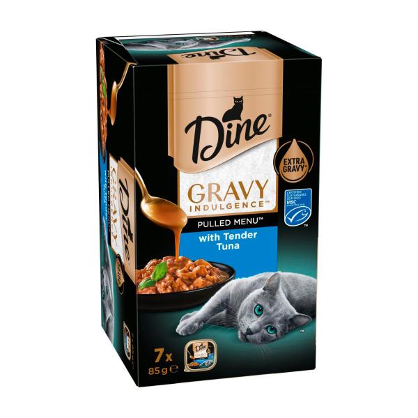 Gravy Indulgence Wet Cat Food Tuna 7x85g Trays