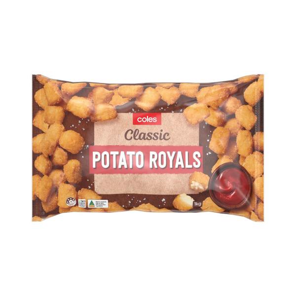 Coles Frozen Potato Royals Oven Fry 1kg product image