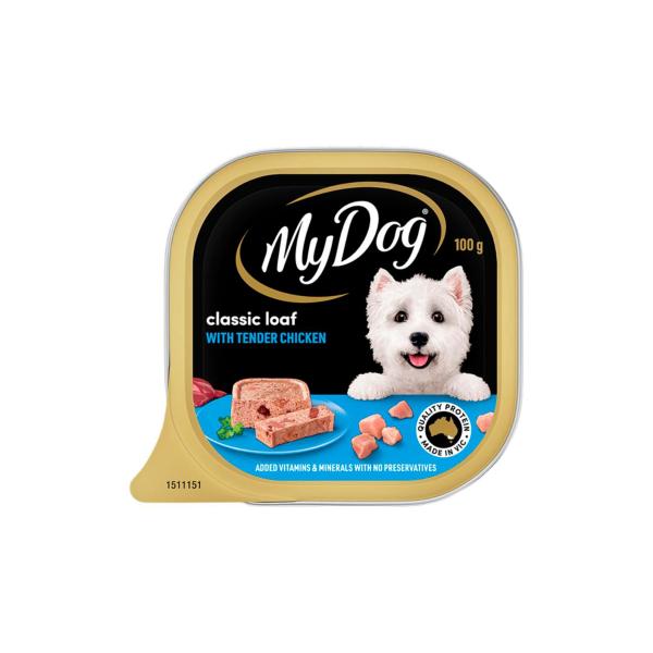 My Dog Adult Wet Dog Food Classic Loaf With Tender Chicken Tray 100g