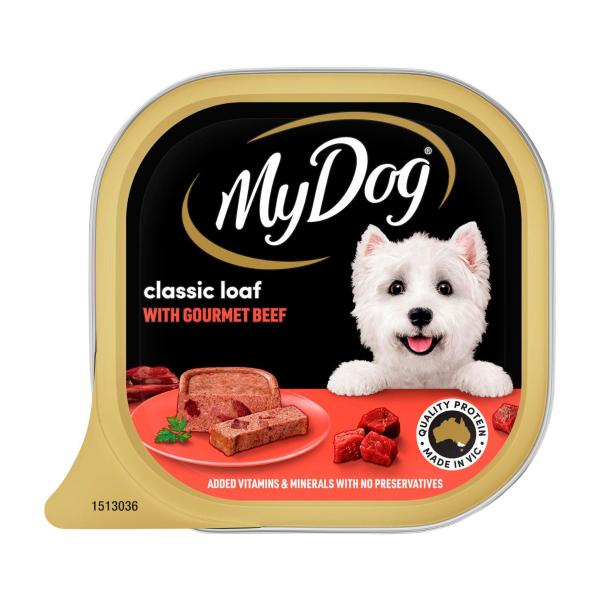 My Dog Classic Loaf With Gourmet Beef Tray Adult Wet Dog Food 100g product image
