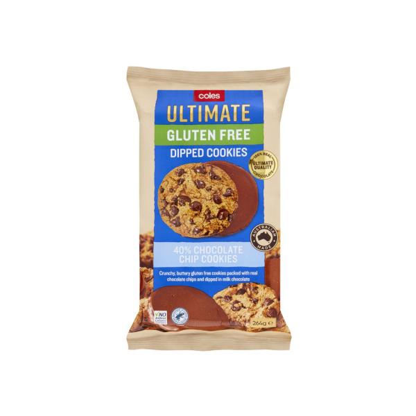 Ultimate Gluten Free Dipped Cookies 40% Chocolate Chip Cookies