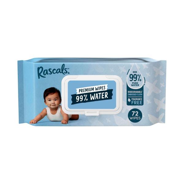 99% Water Premium Wipes